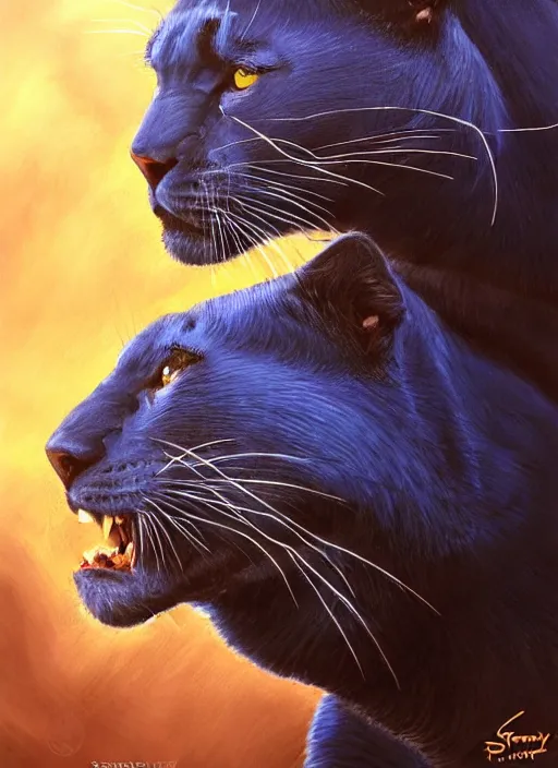 Prompt: photo of a gorgeous Beautiful face Portrait of twenty panthers in the wild attacking the air. Thunders, magic, power. face painting, powerful magic panthers in the style of stefan kostic, wild, realistic, sharp focus, 8k high definition, insanely detailed, intricate, elegant, art by stanley lau and artgerm