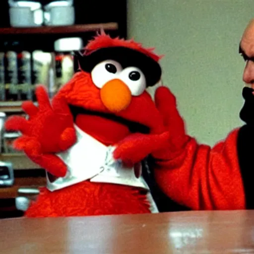 Image similar to elmo in the sopranos