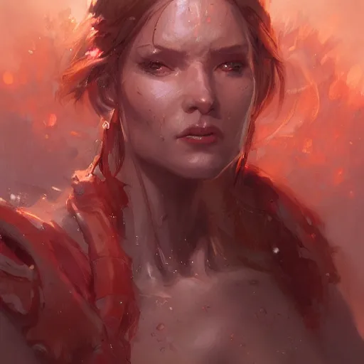 Prompt: a beautiful artwork of a nord woman, by raymond swanland and jesper ejsing, featured on art station, lighting study, concept art