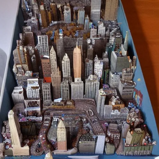 Prompt: New York city made out of gingerbread