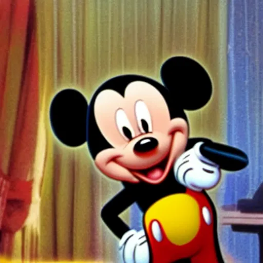 Prompt: photo of mickey mouse as a muslim prophet