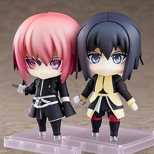 Prompt: miniature touken ranbu nendoroid