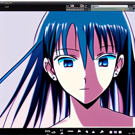 Prompt: old anime image from key generator for music plugin, hd, internet art, detailed face, keygen