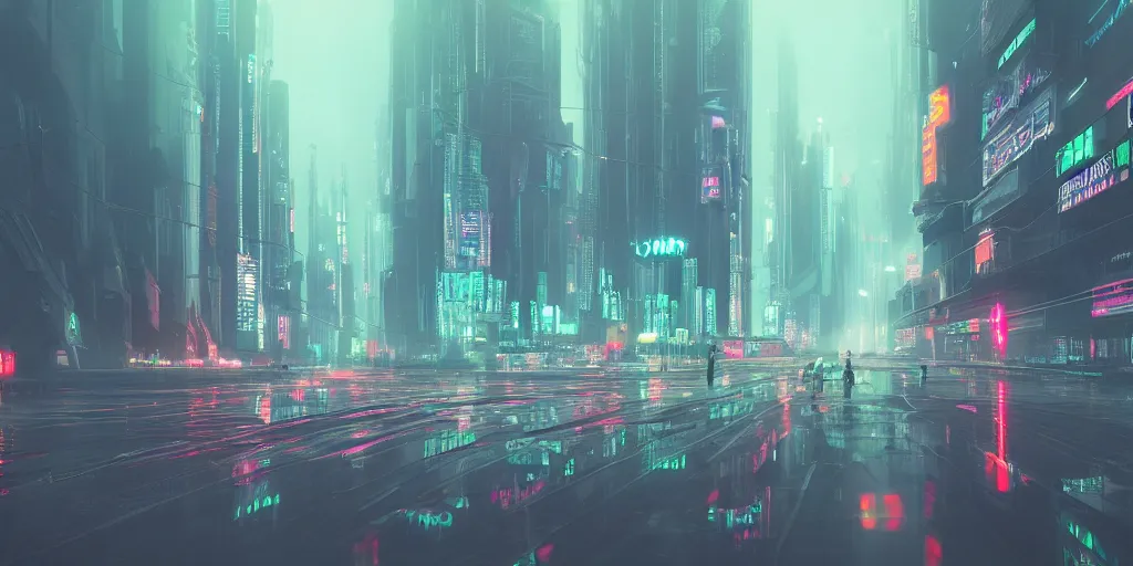 Panorama Futuristic City Wallpaper Cyberpunk Style Stock Illustration  1877559202