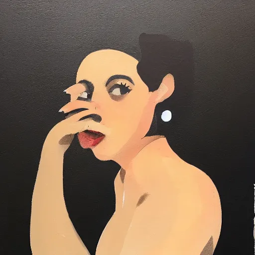 Image similar to hedgehog lady in the style of michael carson