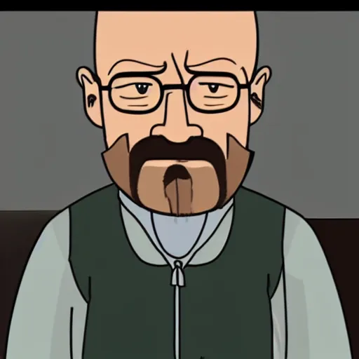 Image similar to Walter white in regular show