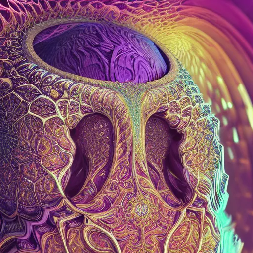 Image similar to queen of fractals, 4 k, intricate, jaw dropping, gorgeous, surreal, octane render