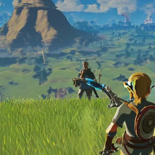 Prompt: breath of the wild 2 leaked screenshots