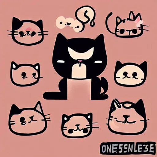 Image similar to one very cute Cat Kawaii mcbess