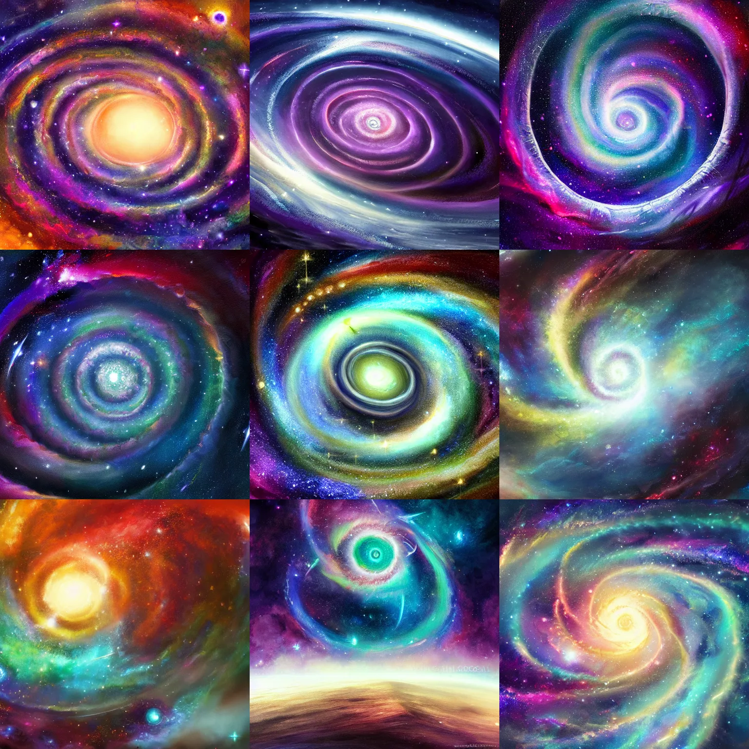 Prompt: love expanding across the universe, galaxy spiral background. D&D, fantasy, intricate, elegant, highly detailed, digital painting, artstation, concept art, matte, sharp focus, illustration