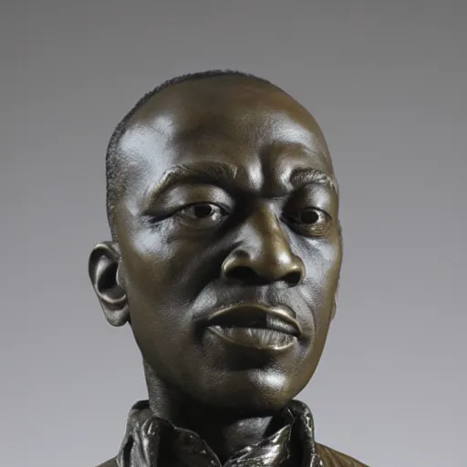 Image similar to bronze sculpture of dr dre by stanslav skjukalsy