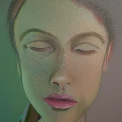 Prompt: woman with freckles, 1 8 0 pounds, short brown hair, green eyes, wearing a grey hooded sweatshirt, trending on artstation, oil painting, volumetric light