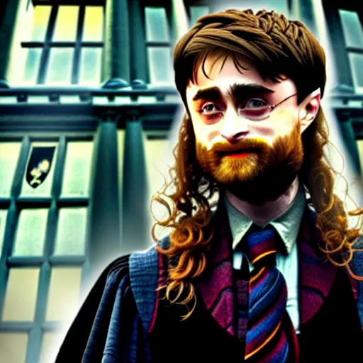 Image similar to daniel radcliffe as professor dumbledore