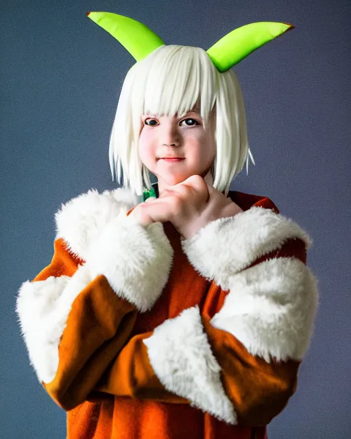 Image similar to portrait photo still of a young asriel dreemurr from undertale, 8 k, 8 5 mm f 1. 8