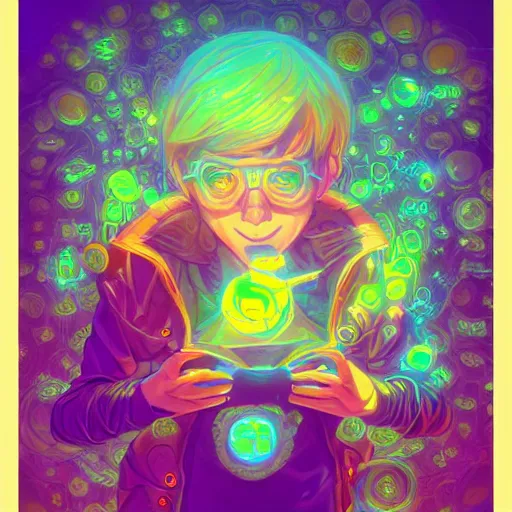 Image similar to skill magic geek inside matrix deepdream radiating a glowing aura stuff loot legends stylized digital illustration video game icon artstation lois van baarle, ilya kuvshinov, rossdraws,