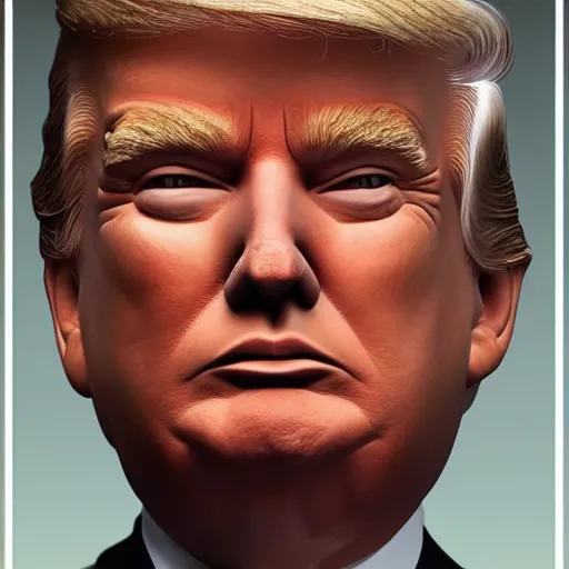 Image similar to trump, 8 k, depth of field, 3 d, art by keith thompson