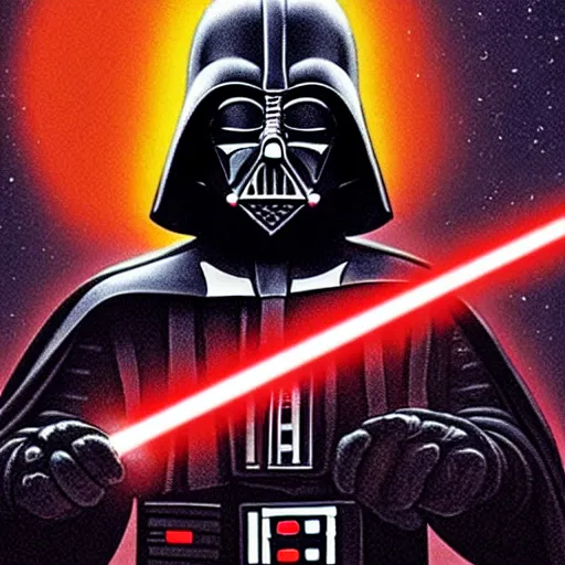 Image similar to darth vader simpson