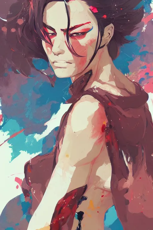 Image similar to an ultradetailed beautiful painting of a stylish woman fighter, by conrad roset, fiona staples and makoto shinkai, featured on artstation