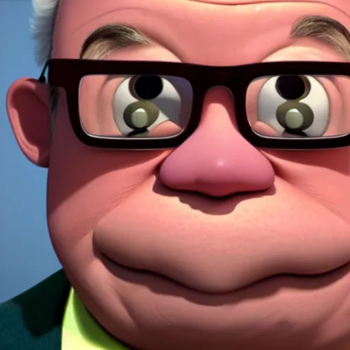 Image similar to hyperrealistic image of carl fredrickson from up