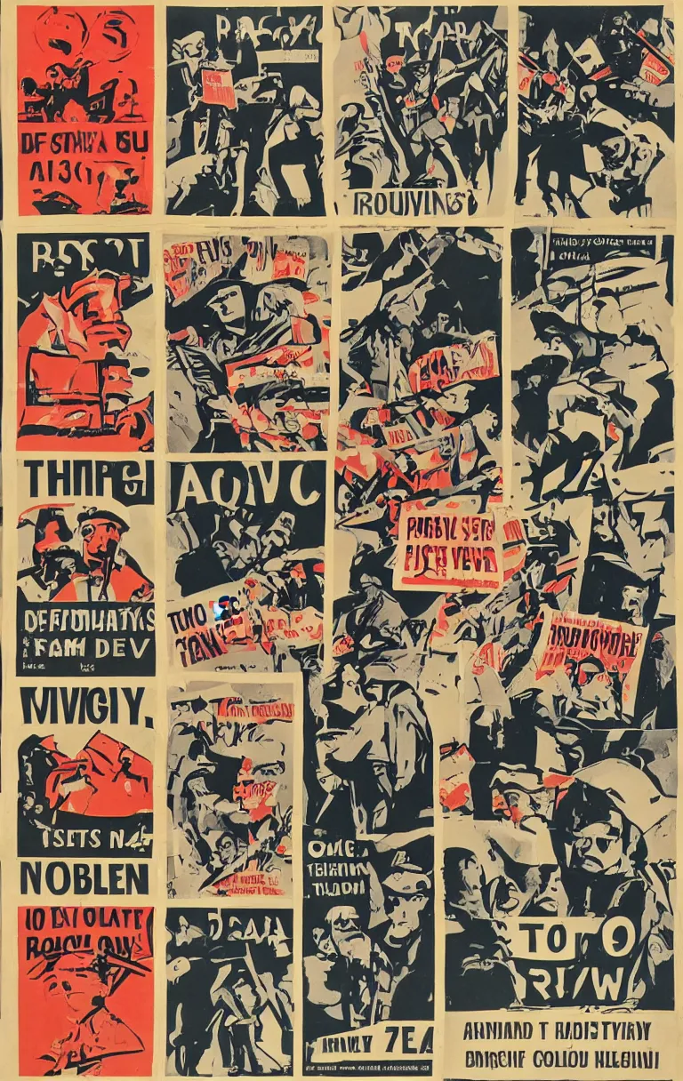 Prompt: propaganda posters calling for revolution, acab 1 3 1 2