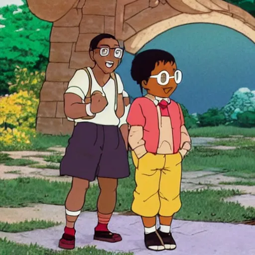 Prompt: urkel in a studio ghibli film