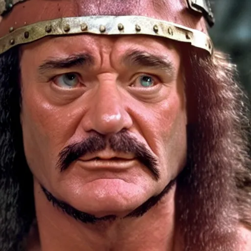 Image similar to bill murray as conan the barbarian