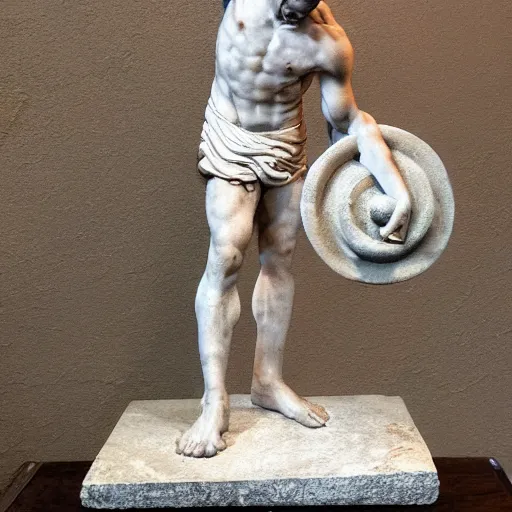 Image similar to Roman sculpture of Spiderman