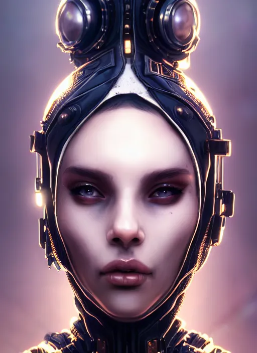 Image similar to soft lustrous ebony ivory biotech raver gutter punk gothic cyborg, golden ratio, details, scifi, fantasy, cyberpunk, intricate, decadent, highly detailed, digital painting, octane render, artstation, concept art, smooth, sharp focus, illustration, art by artgerm, loish, wlop