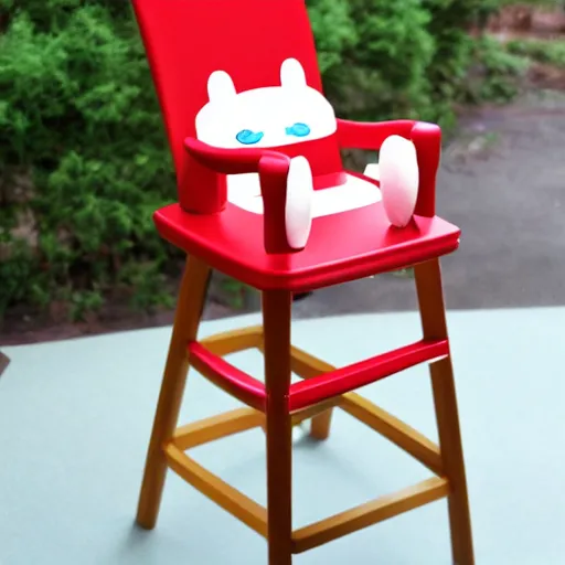 Image similar to kawaii high chair design