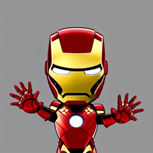 Prompt: Iron man in the style of pixar, animation, 3d art, trending