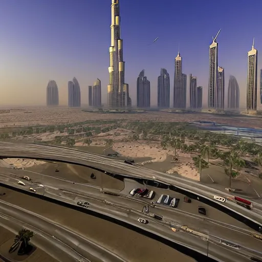 Image similar to gta : dubai, by james jilliard