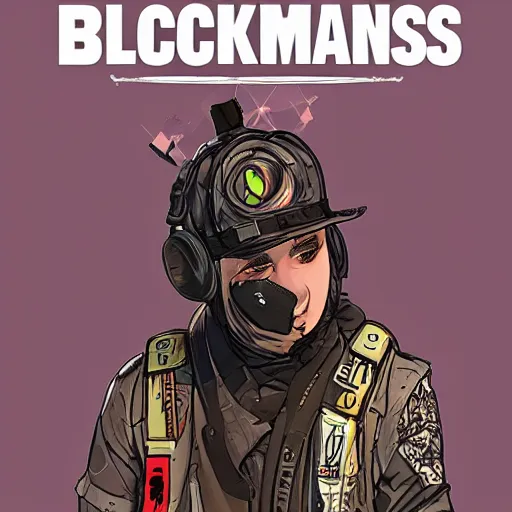 Prompt: the music artist blackbear as a character in apex legends