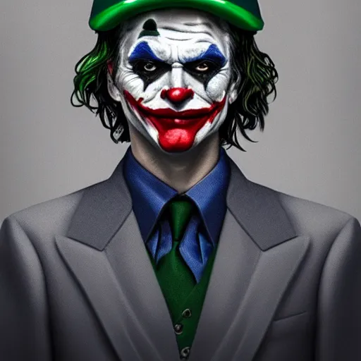 Image similar to professional portrait of the 2 0 1 9 joker wearing a gallic type c helmet, 8 k, very detailed, very intricate,