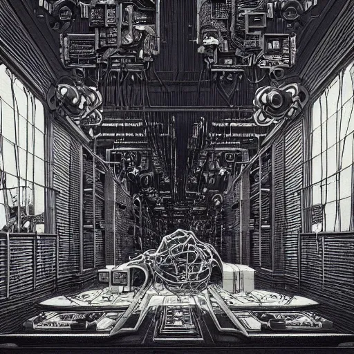 Prompt: epistemology by jeffrey smith and wlop and gustave dore, featuring wires, circuitry, code, binary, cryptonomicon, dmt entity, ambient occlusion, 3 d concept render, scientifically accurate, artstation, intricate, beautiful, look at that detail!