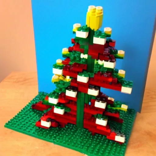 Prompt: lego tree