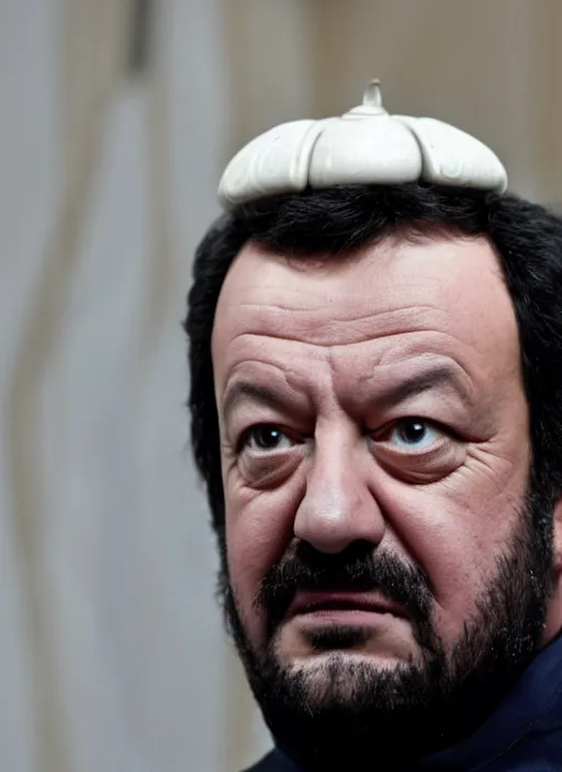 Prompt: matteo salvini as emperor palpatine, detailed