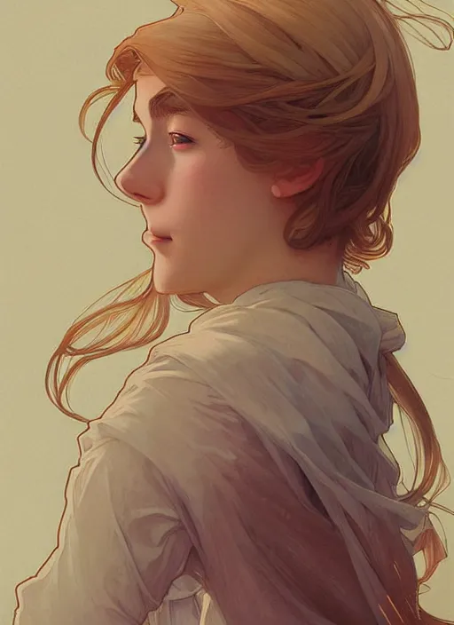 Prompt: pretty young man with shoulder length blond hair, half body shot, path traced, highly detailed, high quality, digital painting, by studio ghibli and alphonse mucha, hidari, disney, android jones, andreas rocha, conrad roset