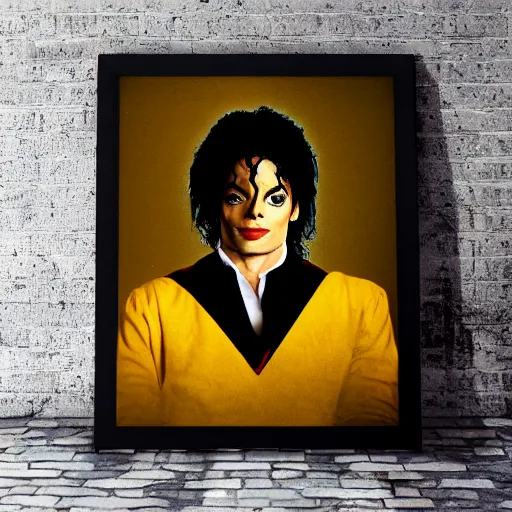 Image similar to a full body photograph of michael jackson as'doctor who ', time vortex in the background, detailed face, symmetrical face, extreme realism and detail, 8 k, completely framed, direct lighting, 3 5 mm photo, photorealistic, sharp focus