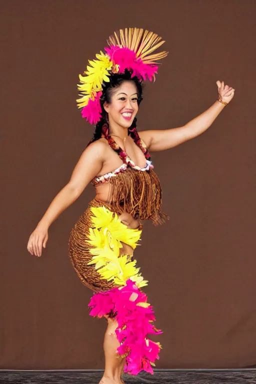 Prompt: hawaiian hula dancer