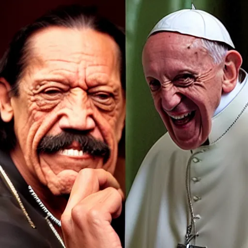 Prompt: danny trejo as the pope