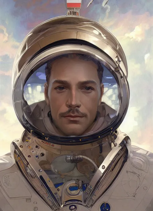 Image similar to portrait of zeus as an astronaut, full length, intricate, elegant, highly detailed, digital painting, artstation, concept art, smooth, sharp focus, illustration, art by artgerm and greg rutkowski and alphonse mucha