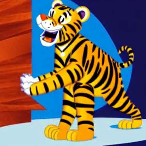 Image similar to tony the tiger committing a felony