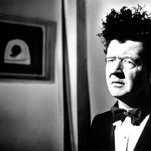 Prompt: david lynch as eraserhead cinematic hdr realistic 3 5 mm