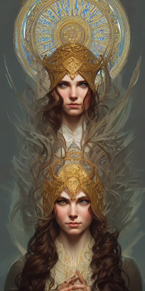 Image similar to slavic Goddess, intricate, highly detailed, digital painting, artstation, concept art, smooth, sharp focus, illustration, Unreal Engine 5, 8K, art by artgerm and greg rutkowski and alphonse mucha