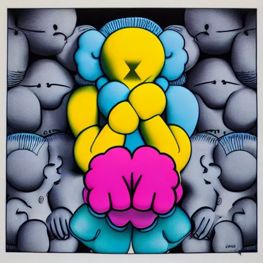 Image similar to beautiful kaws artwork