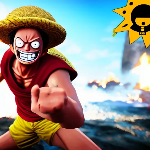 prompthunt: monkey d luffy 4k unreal engine high detailed