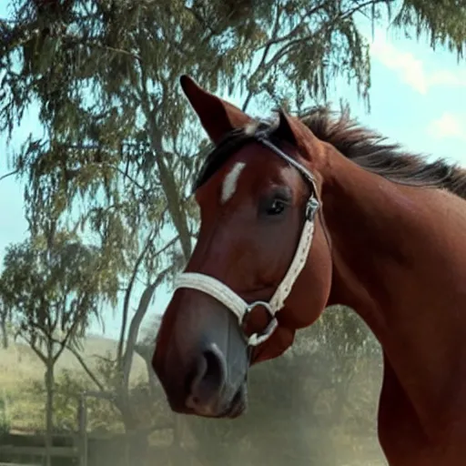 Image similar to the fattest horse, 8 k, movie still,