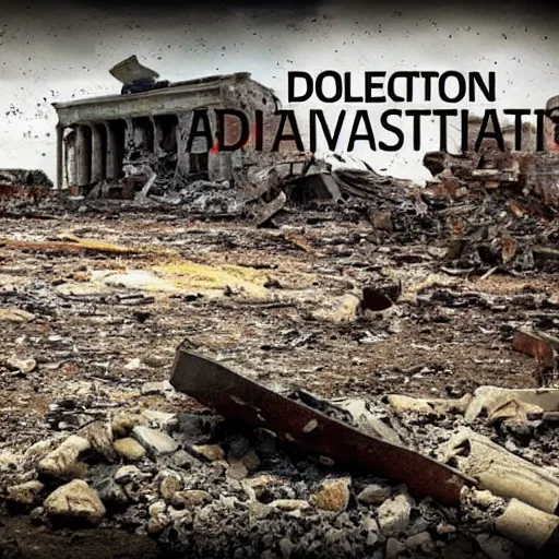 Image similar to desolation, distruction, aftermath, abandon