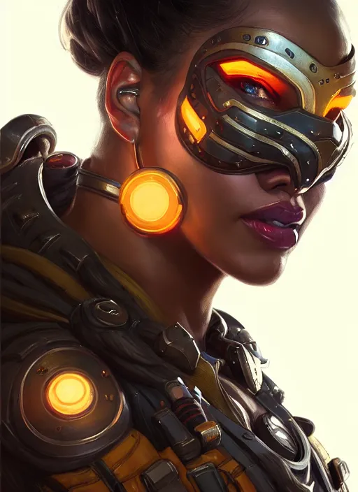 Image similar to portrait of apex legends bane, intricate, elegant, glowing lights, highly detailed, digital painting, artstation, glamor pose, concept art, smooth, sharp focus, illustration, art by artgerm and greg rutkowski, artey freytag