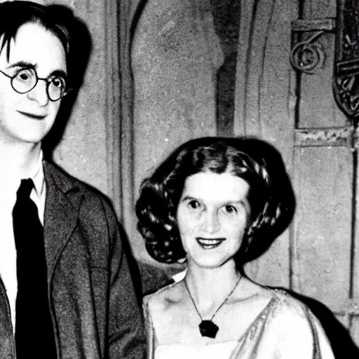 Prompt: harry potter and eva braun